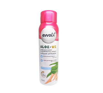 Evvoli Hair Removal Spray (Remove Hair In 3 Minutes) Fast-Acting Body Hair Remover for Underarms, Chest, Back, Health Hair Remover