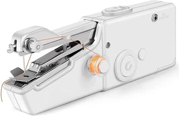 Handheld Sewing Machine, Mini Portable Stitching machine for Beginners DIY Fabrics Clothes Home Travel, Cordless Electric Mending Machine for Home Quick Repairing and Stitch Handicrafts