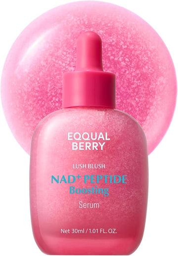 EQQUALBERRY NAD Peptide Boosting Smoothie Serum 30 ml – Hydrating & Vitality-Supporting Face Serum with NAD, Multi-Peptide Blend & Ceramide Complex, Lightweight Daily Boost