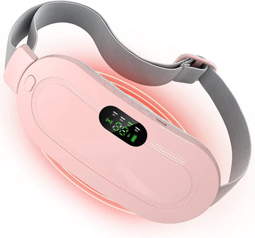 Period Heating Pad, DMG Cordless Electric Heating Belt, Rapid Heating Pad with 3 Heating Levels and 4 Vibrating Massage Modes, Period/Period, Back or Belly Pain Relief for Women or Girls