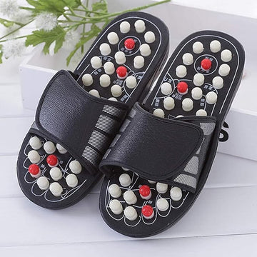 Foot Reflex Reflexology Slippers | Acupressure Foot Massage Slippers | Reflexology Sandals for Feet | Rotating Acupuncture Therapy | Improve Blood Circulation | Relaxation Gifts for Mom Dad