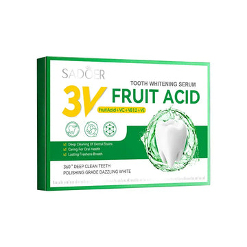 ROREC SADOER 3V Fruit Acid Tooth Whitening Serum Cleaning Dental Stains Caring Oral Health