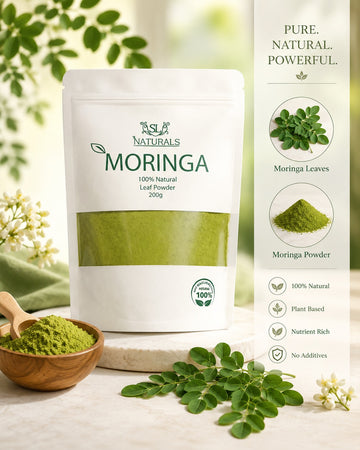 Naturals Moringa Leaf Powder – 100% Natural Organic Plant-Based Superfood,